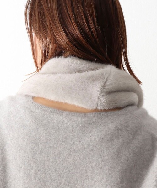 NOLLEY’S（ノーリーズ）の「エコファーアシメリバーシブルティペット（ストール/ショール・レディース・グレー系その他・FREE）」の20枚目の写真