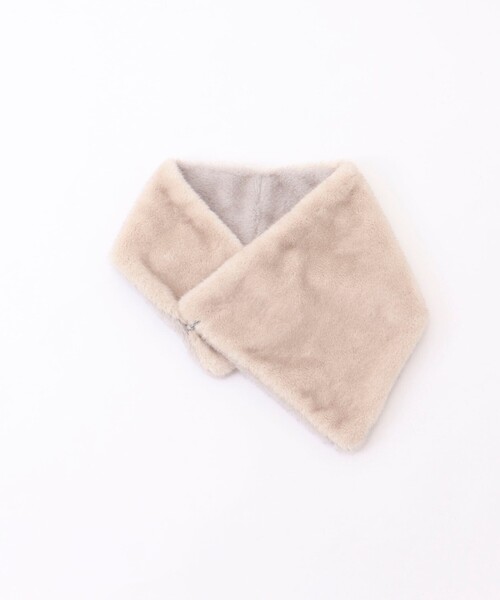 NOLLEY’S（ノーリーズ）の「エコファーアシメリバーシブルティペット（ストール/ショール・レディース・グレー系その他・FREE）」の16枚目の写真