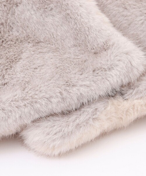 NOLLEY’S（ノーリーズ）の「エコファーアシメリバーシブルティペット（ストール/ショール・レディース・グレー系その他・FREE）」の17枚目の写真