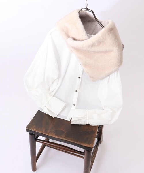 NOLLEY’S（ノーリーズ）の「エコファーアシメリバーシブルティペット（ストール/ショール・レディース・グレー系その他・FREE）」の22枚目の写真