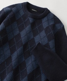 BLUE LABEL チェック柄ニットセーター 38 BLUE LABEL / BLACK LABEL CRESTBRIDGE｜ブルーレーベル