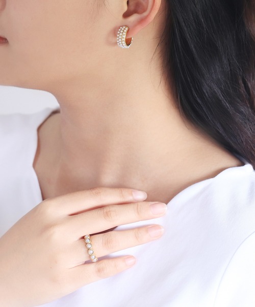 ステンレス パール リング（指輪） ESTELLE/エステール（リング