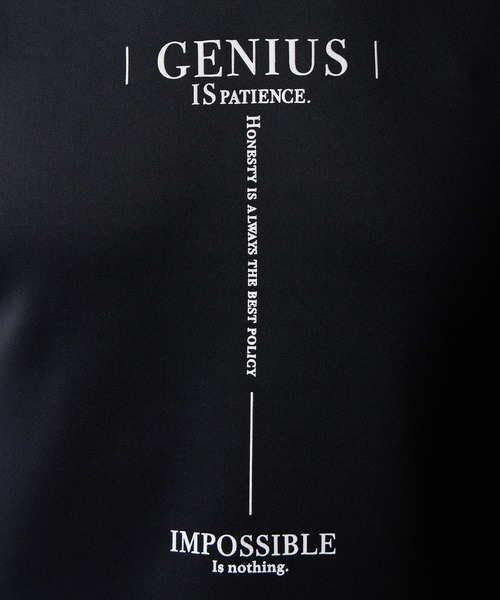 HIDEAWAYS NICOLE（ハイダウェイニコル）の「ストレッチポンチロゴプリント長袖Tシャツ（Tシャツ/カットソー・メンズ・オフホワイト/ブラック・MEDIUM/LARGE/X-LARGE）」の14枚目の写真