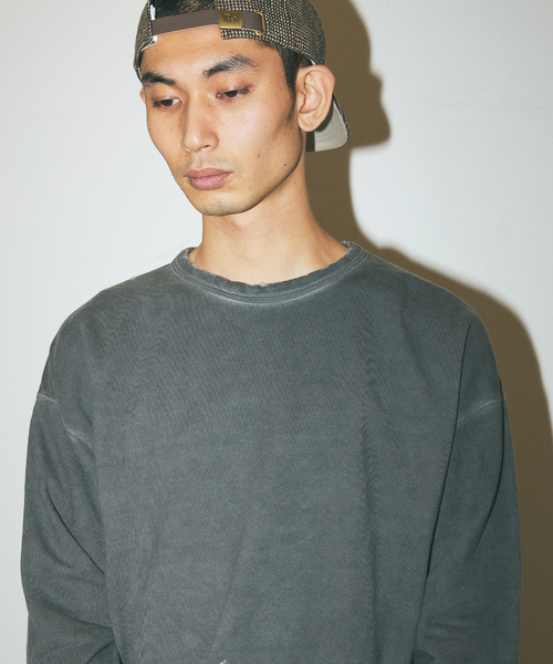 J.S.Homestead / パシフィックウラケ ダメージクルーネック