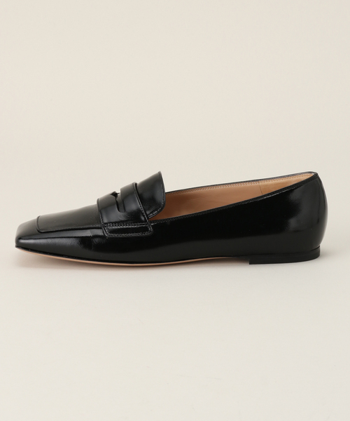 IENA(イエナ)の「GIANVITO ROSSI/ジャンヴィト ロッシ SQUARE LOAFER ローファー G25318-05CUONUI(ローファー・レディース・ブラック・37/38/35/36)」の2枚目の写真