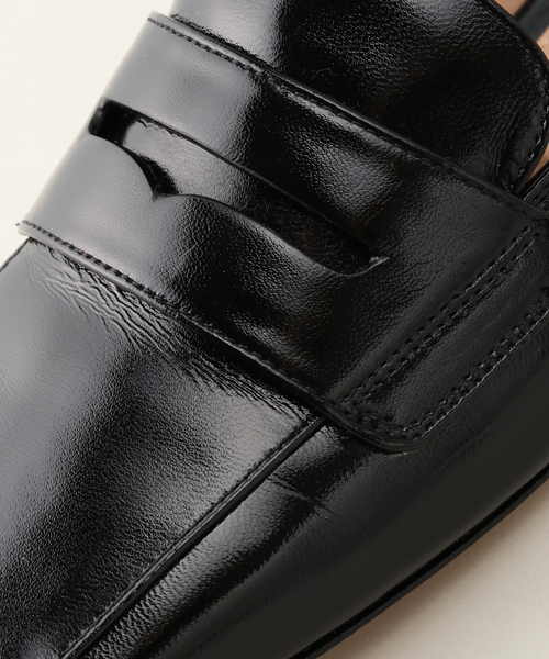 IENA(イエナ)の「GIANVITO ROSSI/ジャンヴィト ロッシ SQUARE LOAFER ローファー G25318-05CUONUI(ローファー・レディース・ブラック・37/38/35/36)」の10枚目の写真