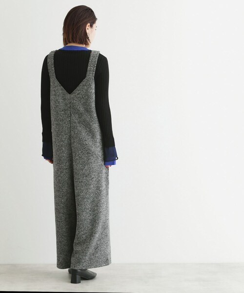 THE SHOP TK （ザ ショップ ティーケー ）の「◆ツイード起毛ジャージ2WAYサロペット/親子リンク（サロペット/オーバーオール・レディース・ブラック/ブラック系3・12/13）」の10枚目の写真