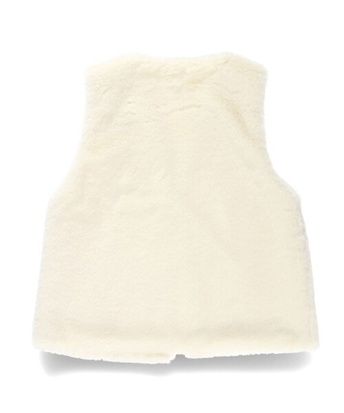 BRANSHES（ブランシェス）の「ファーベスト（ベスト・キッズ・アイボリー・S/L/M）」の8枚目の写真