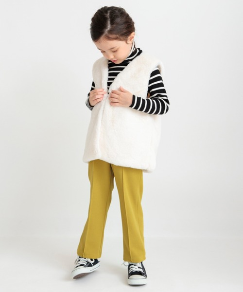 BRANSHES（ブランシェス）の「ファーベスト（ベスト・キッズ・アイボリー・S/L/M）」の9枚目の写真