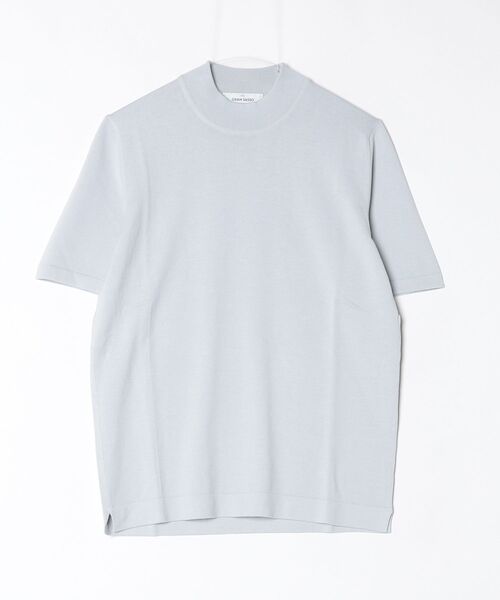 Gran Sasso(グランサッソ)の「GRAN SASSO / 12ゲージ モックネック ニット Tシャツ(Tシャツ/カットソー・メンズ・オフホワイト/ブラック/カーキ/ネイビー/ライトグレー・44/48/50/52/46)」の3枚目の写真