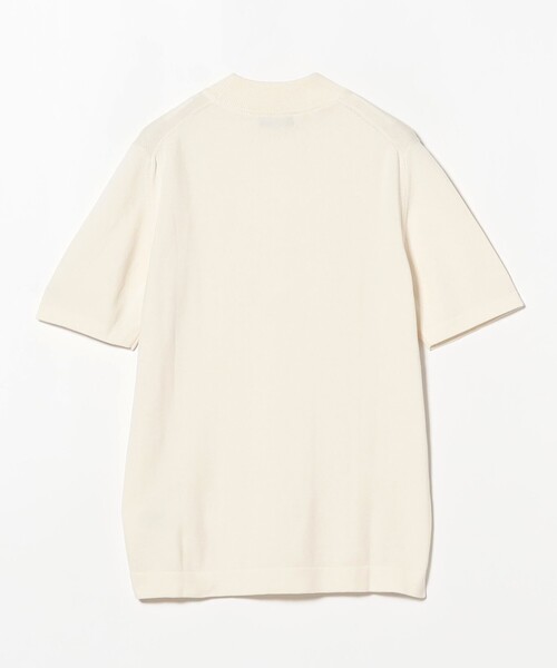 Gran Sasso(グランサッソ)の「GRAN SASSO / 12ゲージ モックネック ニット Tシャツ(Tシャツ/カットソー・メンズ・オフホワイト/ブラック/カーキ/ネイビー・44/46/48/50/52)」の6枚目の写真