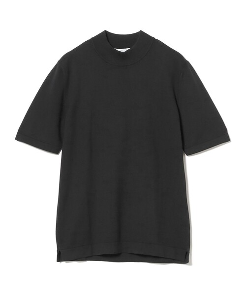Gran Sasso(グランサッソ)の「GRAN SASSO / 12ゲージ モックネック ニット Tシャツ(Tシャツ/カットソー・メンズ・オフホワイト/ブラック/カーキ/ネイビー・44/46/48/50/52)」の8枚目の写真
