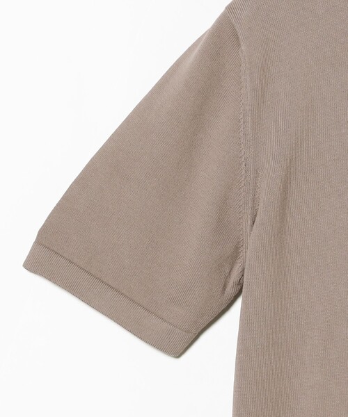 Gran Sasso(グランサッソ)の「GRAN SASSO / 12ゲージ モックネック ニット Tシャツ(Tシャツ/カットソー・メンズ・オフホワイト/ブラック/カーキ/ネイビー・44/46/48/50/52)」の13枚目の写真