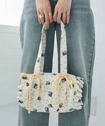 MAJESTIC LEGON | SZKコラボ フラワーフリルバッグ(ハンドバッグ)