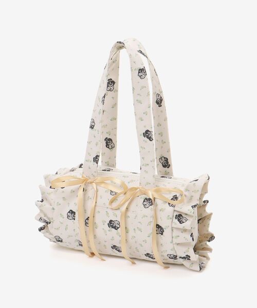 MAJESTIC LEGON（マジェスティックレゴン）の「SZKコラボ フラワーフリルバッグ（ハンドバッグ・レディース・ブルー系その他2/イエロー系その他/ピンク系その他2・FREE）」の18枚目の写真