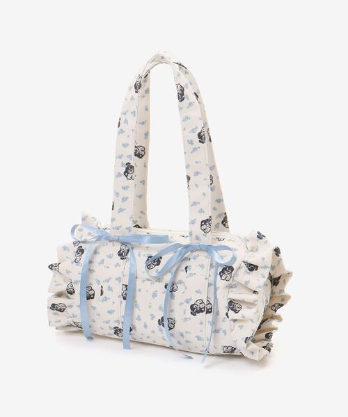 MAJESTIC LEGON（マジェスティックレゴン）の「SZKコラボ フラワーフリルバッグ（ハンドバッグ・レディース・ブルー系その他2/イエロー系その他/ピンク系その他2・FREE）」の20枚目の写真