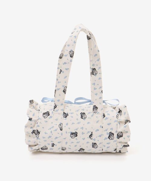 MAJESTIC LEGON（マジェスティックレゴン）の「SZKコラボ フラワーフリルバッグ（ハンドバッグ・レディース・ブルー系その他2/イエロー系その他/ピンク系その他2・FREE）」の22枚目の写真