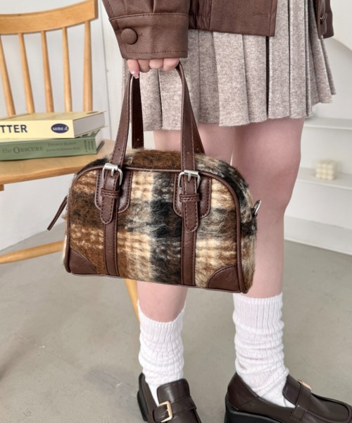 新品❤️ARCHIVIO チェック柄ボストンバッグ archivio（アルチビオ） ゴルフ 「LADIES」グレンチェック柄ボストン