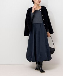 NOLLEY’S Sophi | タフタバルーンスカート2WAYニットワンピース(ワンピース)