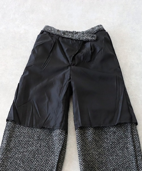 antiqua(アンティカ)の「ツイードアシメパンツ(その他パンツ・レディース・ブラックミックス・R/P)」の6枚目の写真