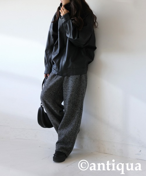 antiqua(アンティカ)の「ツイードアシメパンツ(その他パンツ・レディース・ブラックミックス・R/P)」の12枚目の写真