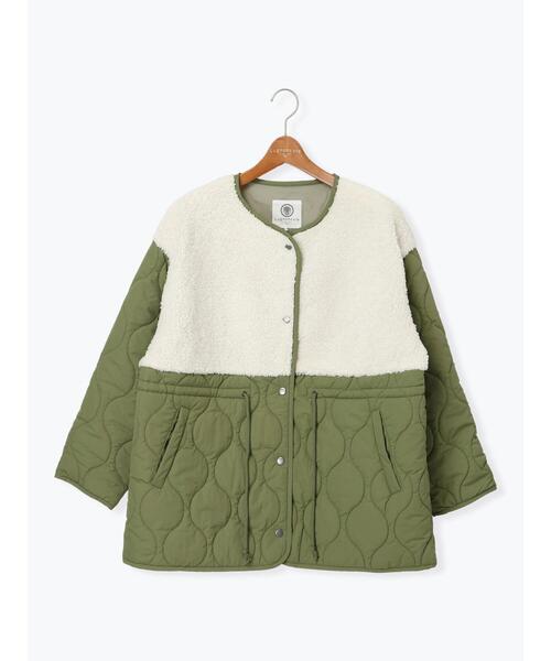 Lugnoncure（ルノンキュール）の「ボアキルト切替コート（その他アウター・レディース・オフホワイト/ブラック/カーキ・F）」の20枚目の写真