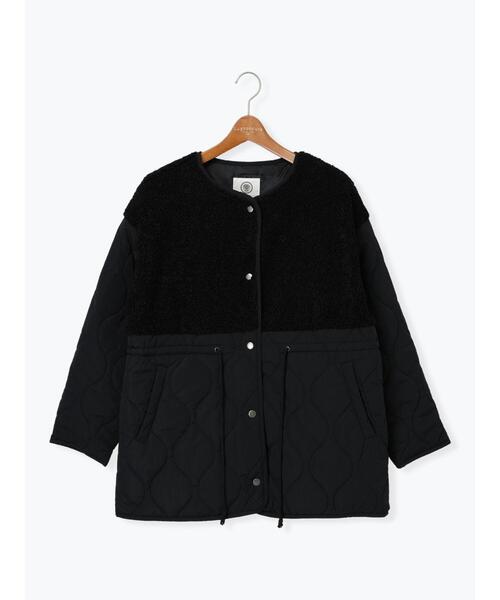 Lugnoncure（ルノンキュール）の「ボアキルト切替コート（その他アウター・レディース・オフホワイト/ブラック/カーキ・F）」の21枚目の写真