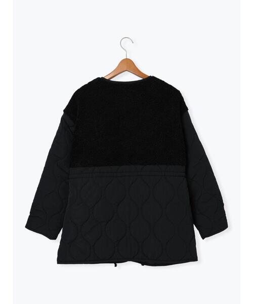 Lugnoncure（ルノンキュール）の「ボアキルト切替コート（その他アウター・レディース・オフホワイト/ブラック/カーキ・F）」の22枚目の写真