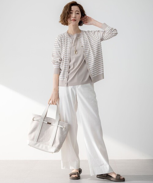 23区(ニジュウサンク)の「キャンバス トートバッグ(トートバッグ・レディース・ベージュ系1/ホワイト系1・F)」の5枚目の写真