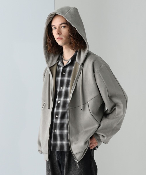 hare HARE（ハレ）の「SOFTフェイクスウェードZIPパーカー(HARE)（パーカー