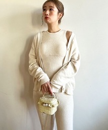 SNIDEL HOME ルームウェア ベージュ セットアップ SNIDEL HOME パジャマ ルームウェア 「接触冷感」オーバーサイズ