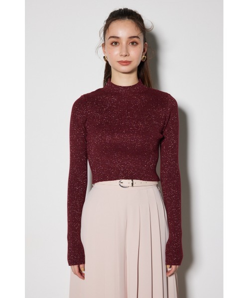 rienda(リエンダ)の「サムホール付きウォッシャブルハイネックニットトップス(ニット/セーター・レディース・ホワイト/ブラック/バーガンディー/グレー・SMALL/MEDIUM)」の5枚目の写真