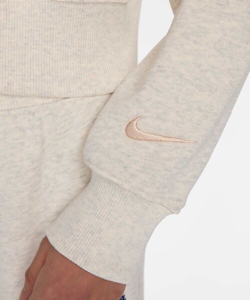 NIKE（ナイキ）の「《セットアップ対応商品》ナイキ スポーツウェア ウィメンズ オーバーサイズド 1/2ジップ クロップ フリース スウェットシャツ / Nike Sportswear Women's Oversized 1/2-Zip Crop Fleece Sweatshirt FZ4737-141 Oatmeal Heather（スウェット・レディース・ベージュ・2XL/L/M/S/XL/XS）」の5枚目の写真