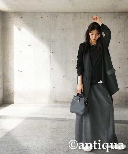 antiqua(アンティカ)の「アシメデザインベスト(ベスト・レディース・ブラック・ONESIZE)」の4枚目の写真