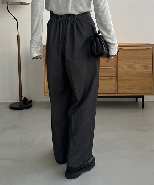 CAPRICIEUX LE'MAGE（カプリシューレマージュ）の「ラップリボンパンツ（その他パンツ・レディース・ブラック/ベージュ・36/38）」の8枚目の写真
