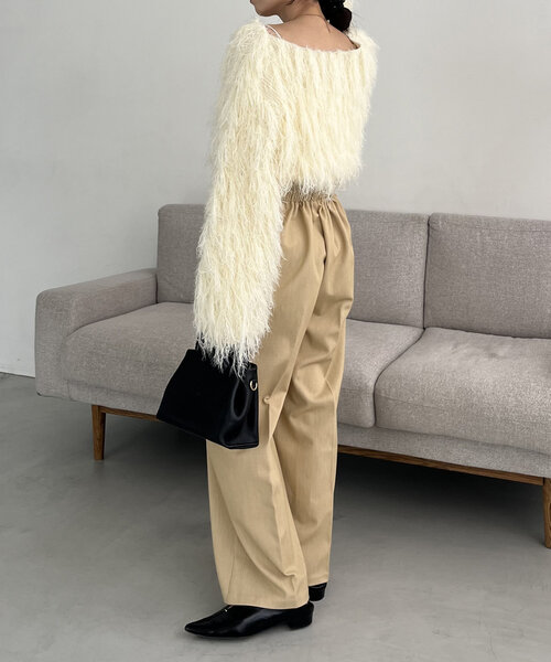 CAPRICIEUX LE'MAGE（カプリシューレマージュ）の「ラップリボンパンツ（その他パンツ・レディース・ブラック/ベージュ・36/38）」の19枚目の写真