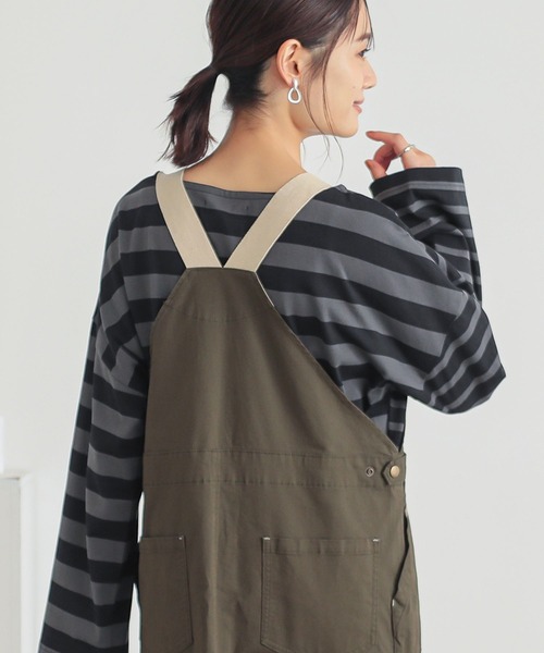 n'OrLABEL（ノアールレーベル）の「『ミックスボーダーカットソー』（Tシャツ/カットソー・レディース・ブルー/イエロー/アイボリー/ブラック・FREE）」の14枚目の写真