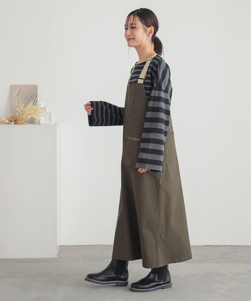 n'OrLABEL（ノアールレーベル）の「『ミックスボーダーカットソー』（Tシャツ/カットソー・レディース・ブルー/イエロー/アイボリー/ブラック・FREE）」の15枚目の写真