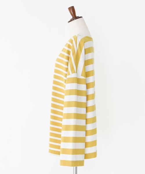 n'OrLABEL（ノアールレーベル）の「『ミックスボーダーカットソー』（Tシャツ/カットソー・レディース・ブルー/イエロー/アイボリー/ブラック・FREE）」の19枚目の写真