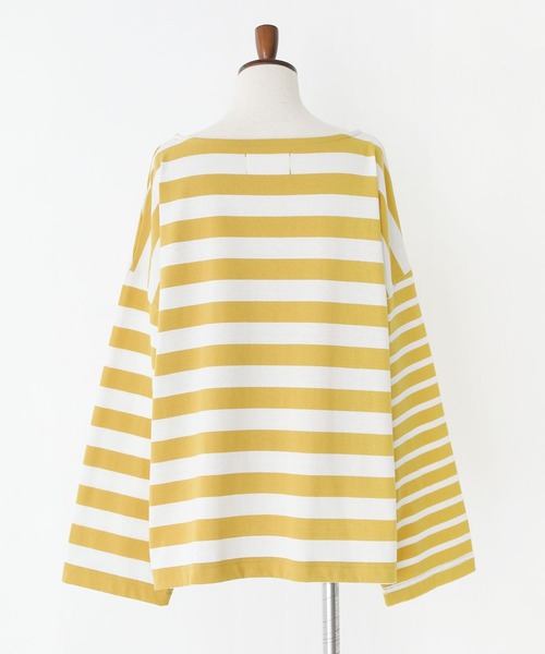 n'OrLABEL（ノアールレーベル）の「『ミックスボーダーカットソー』（Tシャツ/カットソー・レディース・ブルー/イエロー/アイボリー/ブラック・FREE）」の21枚目の写真