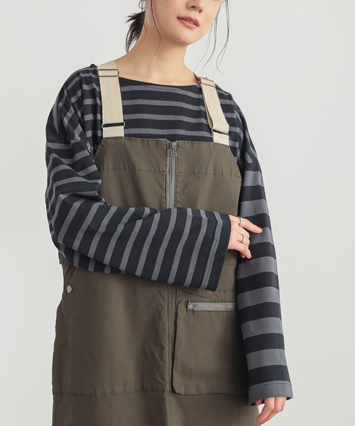 n'OrLABEL（ノアールレーベル）の「『ミックスボーダーカットソー』（Tシャツ/カットソー・レディース・ブルー/イエロー/アイボリー/ブラック・FREE）」の13枚目の写真