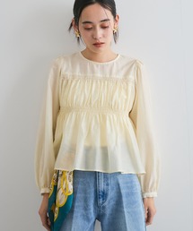 VIS | 【洗える】シャーリングブラウス(シャツ/ブラウス)