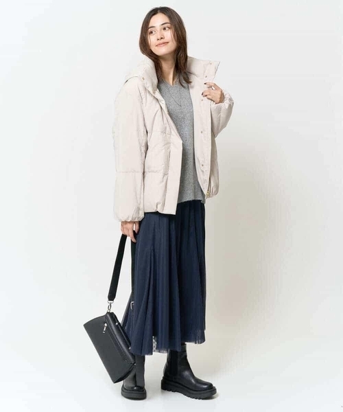 a.v.v（アーヴェヴェ）の「【洗える】チュールマーメイドスカート（スカート・レディース・ネイビー/ブラック・34/36/38/40/42）」の16枚目の写真