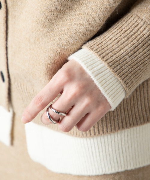 MILLION CARATS（ミリオンカラッツ）の「フェイクレイヤード ニットカーデ＆リラックススカートセット（アンサンブル・レディース・ブラウン/グレー・FREE）」の17枚目の写真