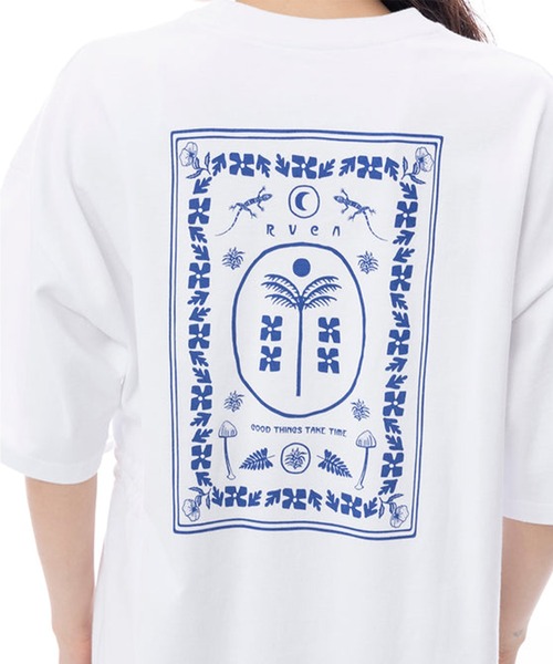 RVCA（ルーカ）の「RVCA/ルーカ Tシャツワンピース BF043-391（ワンピース・レディース・ホワイト/ブラック・S/M）」の8枚目の写真