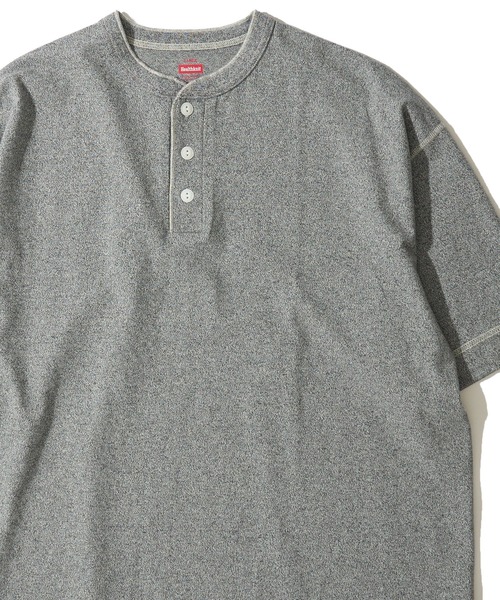 Healthknit(ヘルスニット)の「【Healthknit】Henleyneck S/S Tee / ヘンリーネック ショートスリーブTシャツ(Tシャツ/カットソー・メンズ・ヘザーチャコール/ブラック/オートミール/ホワイト/チャコールグレー/杢グレー・MEDIUM/LARGE/X-LARGE/SMALL)」の4枚目の写真
