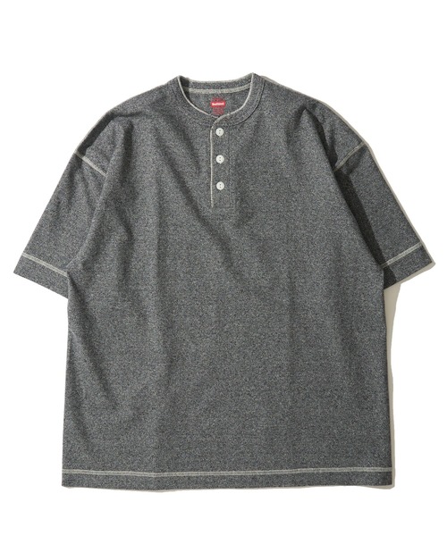 Healthknit(ヘルスニット)の「【Healthknit】Henleyneck S/S Tee / ヘンリーネック ショートスリーブTシャツ(Tシャツ/カットソー・メンズ・ヘザーチャコール/ブラック/オートミール/ホワイト/チャコールグレー/杢グレー・MEDIUM/LARGE/X-LARGE/SMALL)」の11枚目の写真