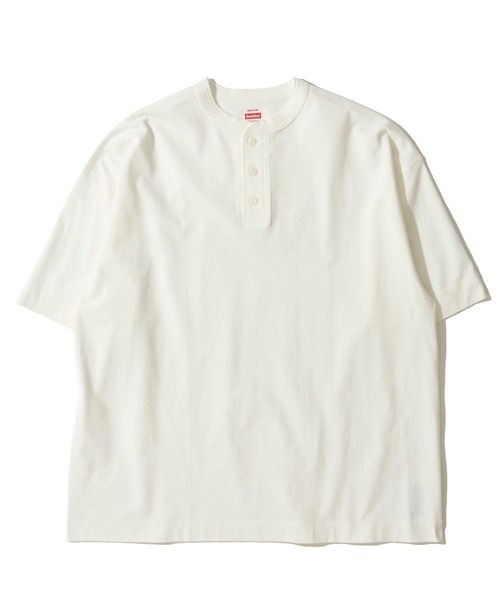 Healthknit(ヘルスニット)の「【Healthknit】Henleyneck S/S Tee / ヘンリーネック ショートスリーブTシャツ(Tシャツ/カットソー・メンズ・ヘザーチャコール/ブラック/オートミール/ホワイト/チャコールグレー/杢グレー・MEDIUM/LARGE/X-LARGE/SMALL)」の7枚目の写真