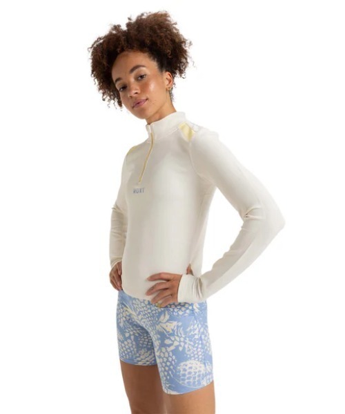 ROXY（ロキシー）の「BOLD MOVES 2.0 MESH /ロキシーロゴハーフジップトップス（その他トップス・レディース・ホワイト・X-SMALL/SMALL）」の5枚目の写真