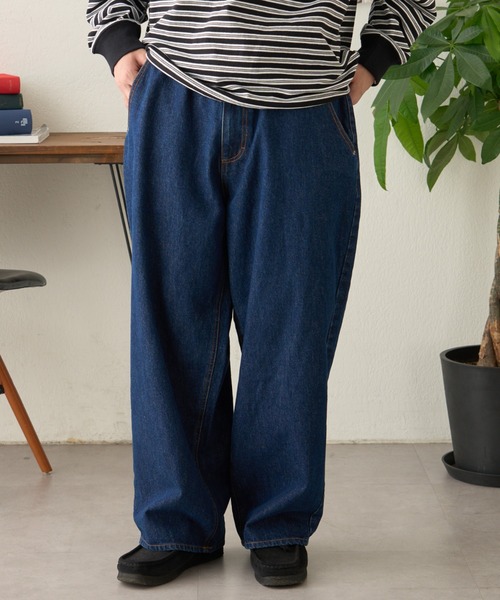 CIAOPANIC TYPY(チャオパニックティピー)の「11.5ozデニムワイドパンツ(デニムパンツ・メンズ・ネイビー/サックスブルー/ブラック・LARGE/MEDIUM)」の4枚目の写真